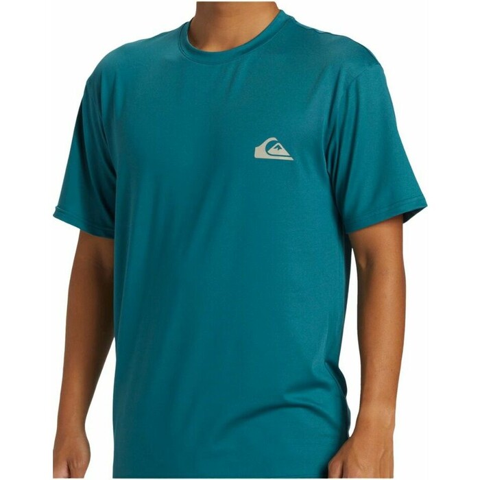 2024 Quiksilver Mnner Everyday Surf UV50 Kurzarm Surf T-Shirt AQYWR03135 - Colonial Blue